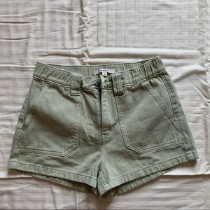 PacSun Green Mom Jean Shorts